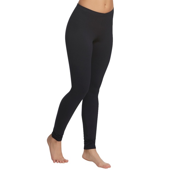 Felina Women's 2-Pack Velvety Soft Leggings – Lightweight, Mid Rise, Black, Large - View #4